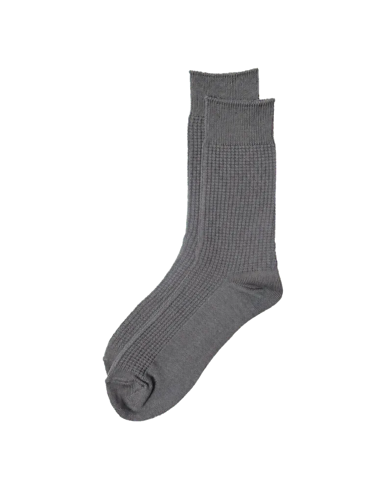 Compare buying options for FGS Originals Waffle Crew Socks / M.Gray
